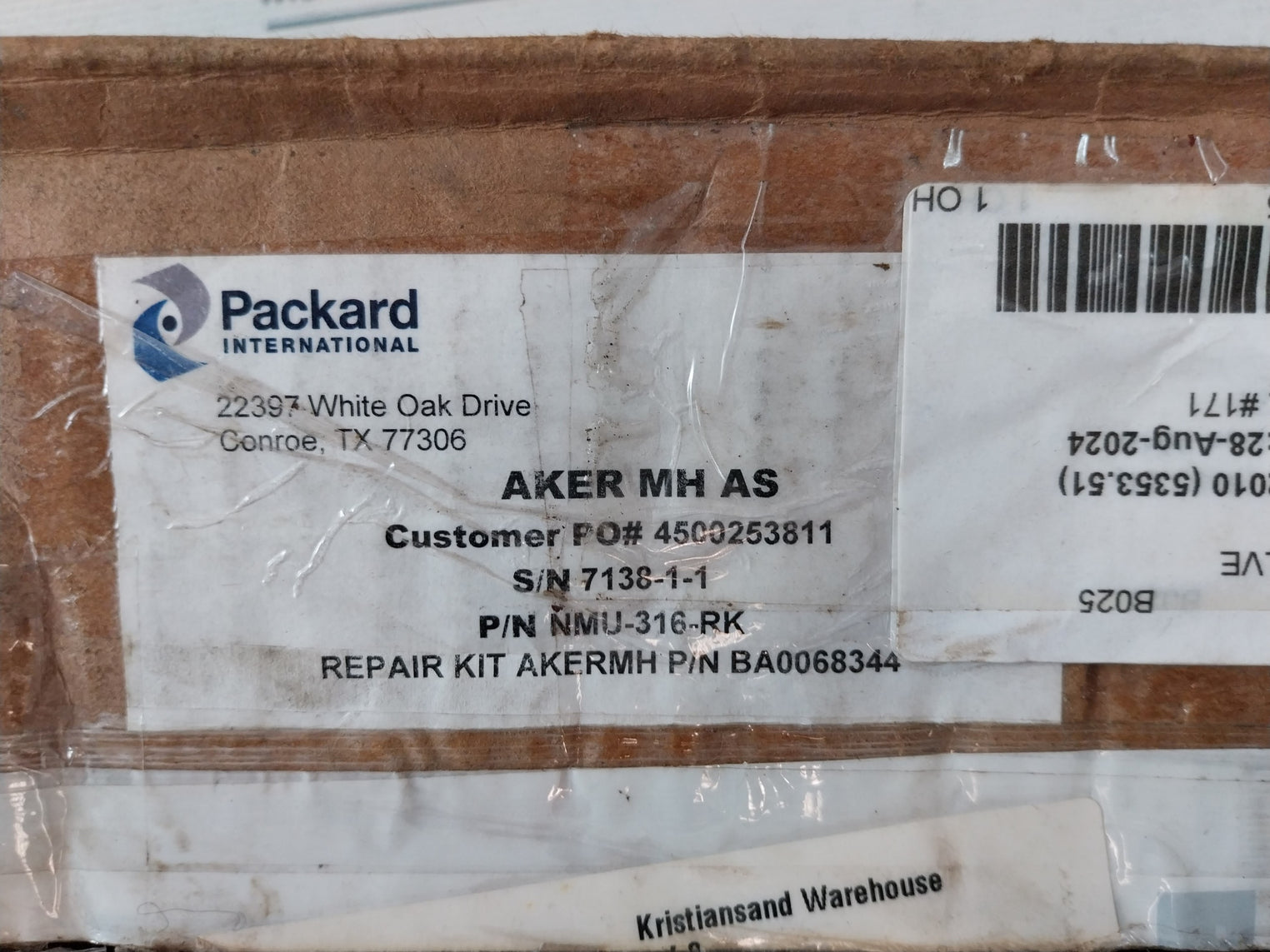 Aker Ddm-1000-ac-2m Repair Kit For Nexgen Kelly Valve, Mfg P/n Ba0068344