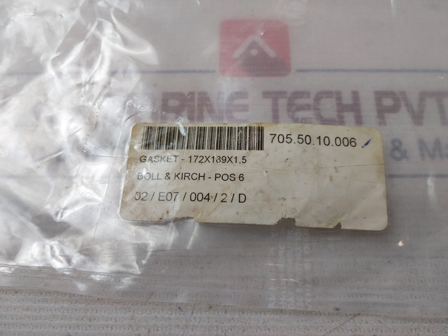 Lot Of 8X Boll & Kirch 172X189X1,5 Gasket Pos.6