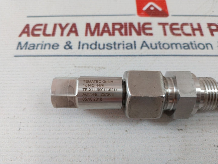 Tematec 1X Nicr-ni/K Thermocouple Probe Te-x11.99011-0211