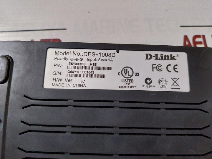 D-link Des-1008D Gigabit Desktop Switch With Switching Adapter Fps005Eua-050100