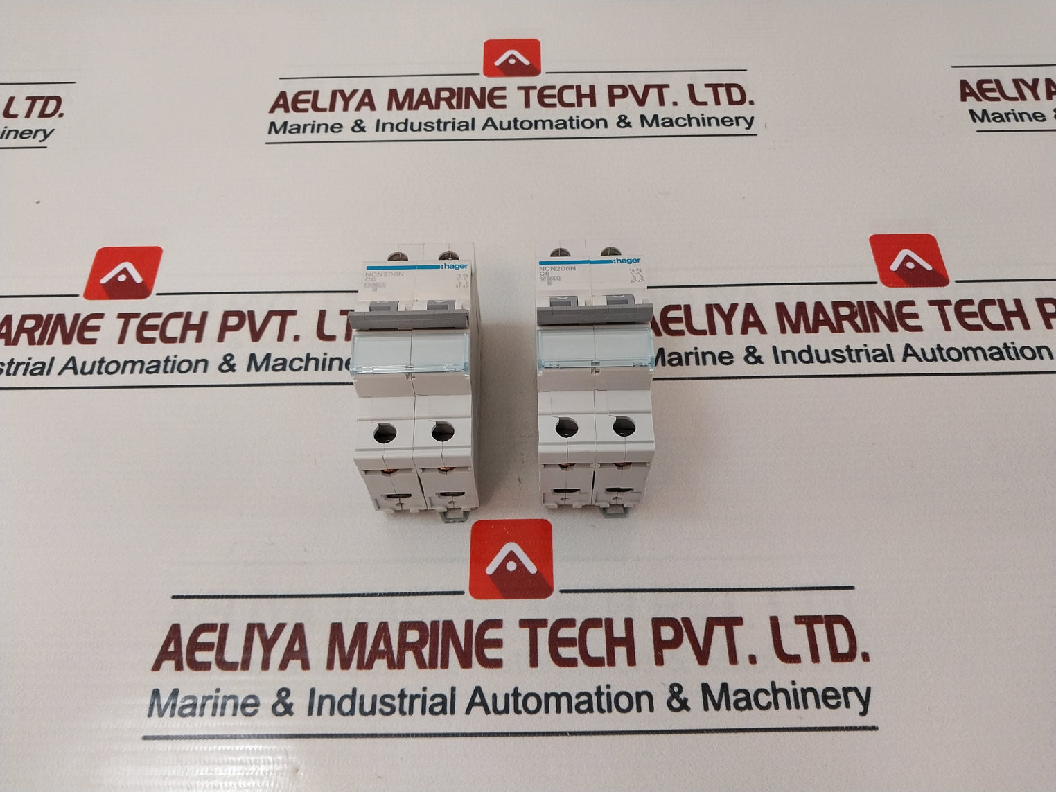 Hager ncn206n miniature circuit breaker 6a 2-pole