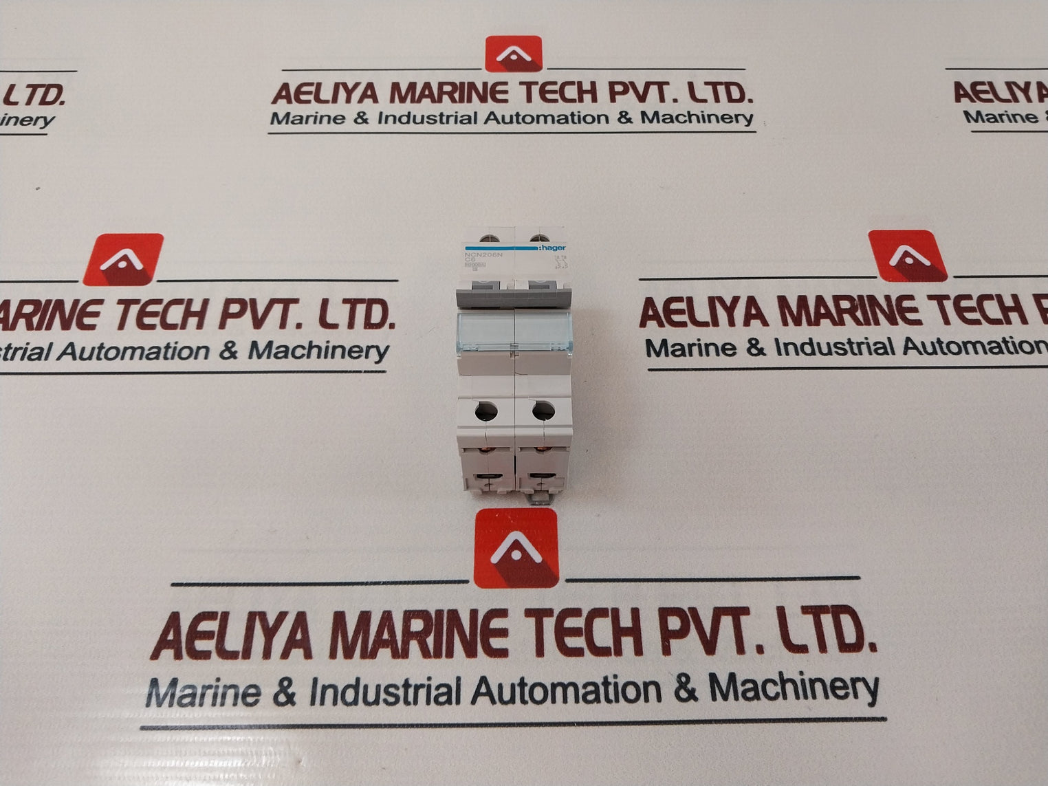 Hager ncn206n miniature circuit breaker 6a 2-pole