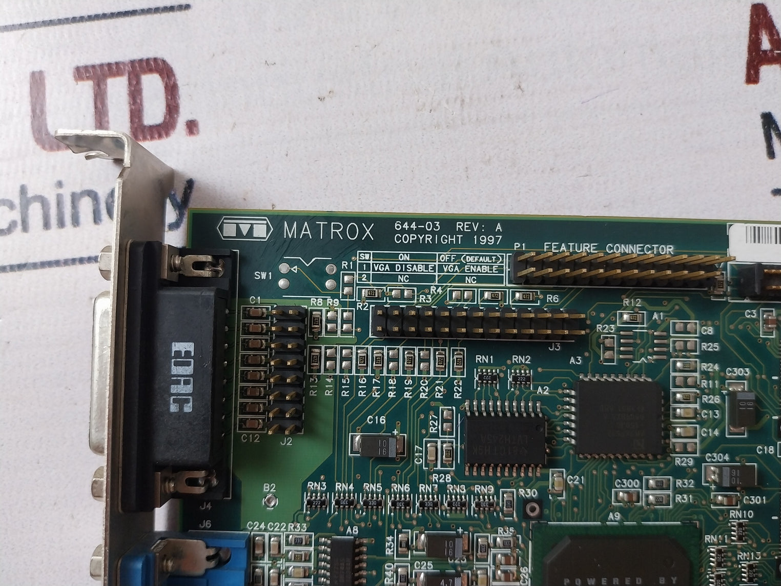 Matrox 644-03 Pcb Video Graphics Card Gad93266