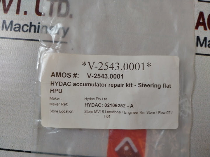 Hydac 353621 Accumulator Repair Kit