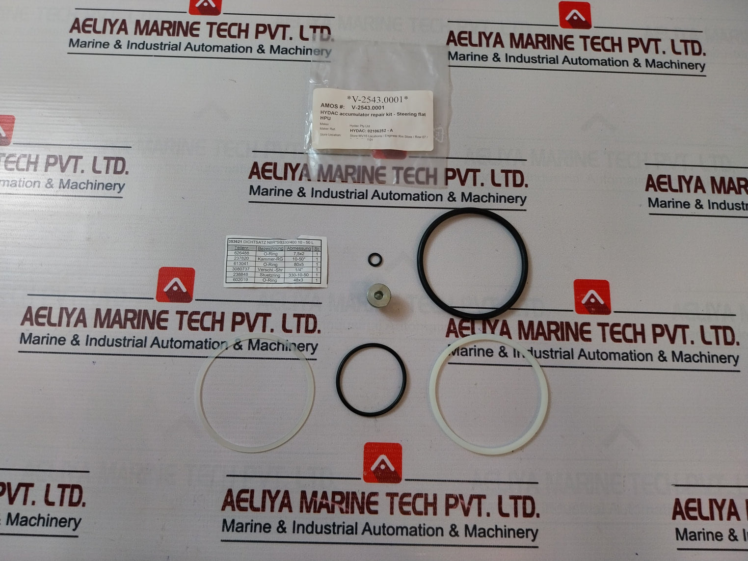 Hydac 353621 Accumulator Repair Kit