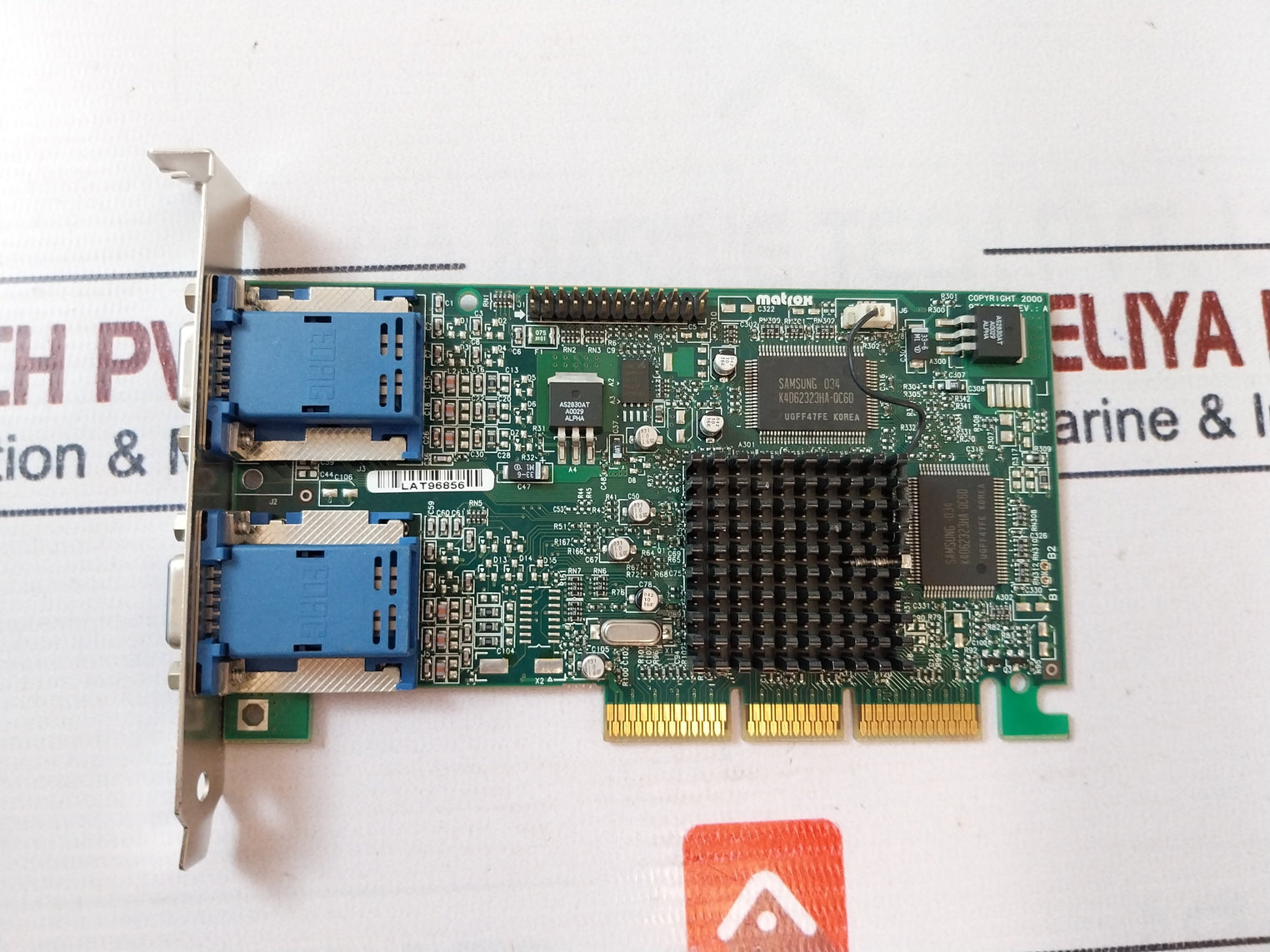 Matrox G45+Mdha16D Dual Head Agp Vga Video Card 94V-0