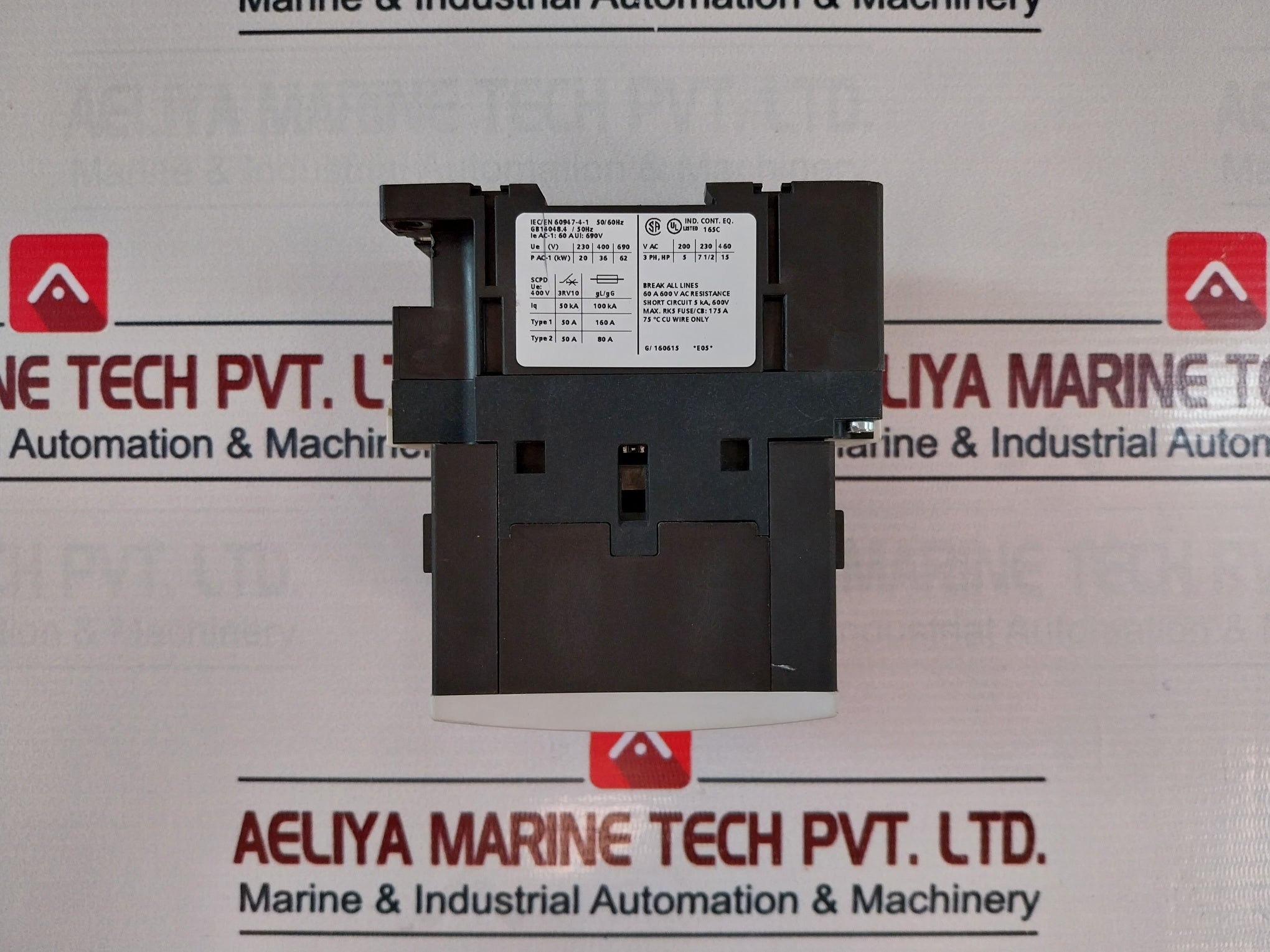 Siemens 3Rt1336-1Ap00 Contactor Gb14048.4/50Hz 60A