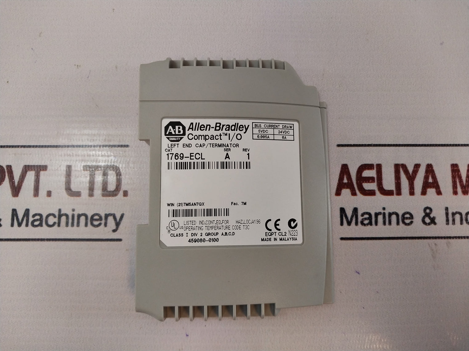 Allen Bradley/Rockwell 1769-ecl Compactlogix Left End Cap/Terminator