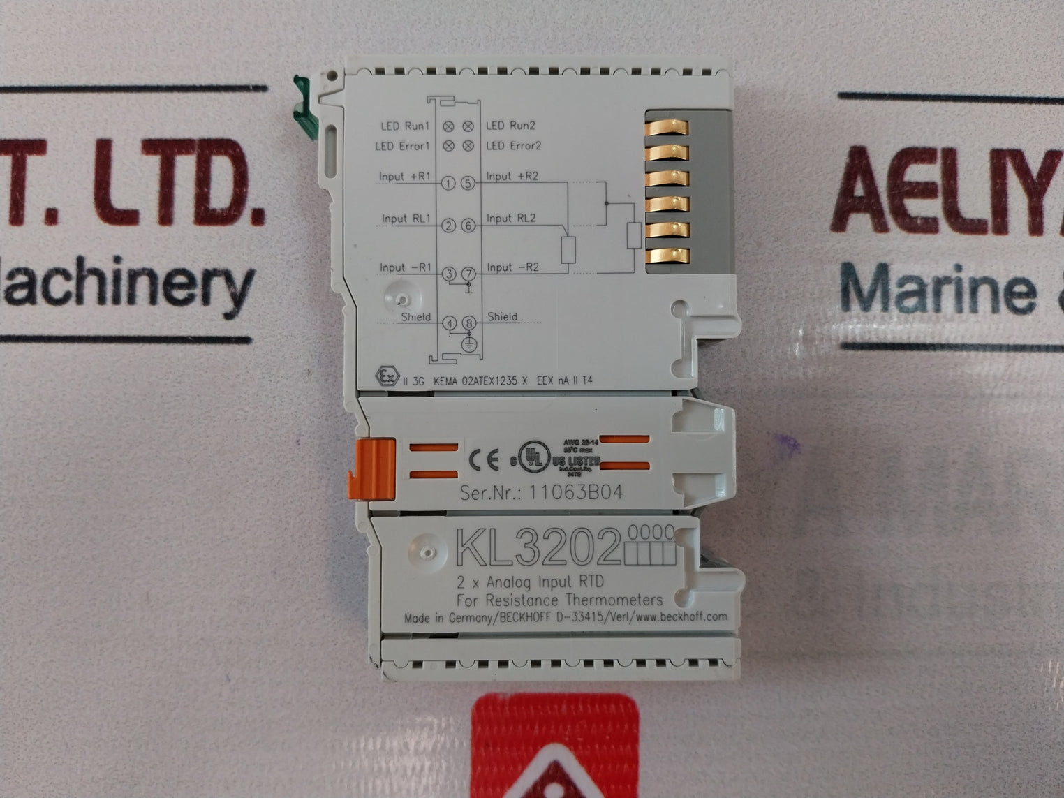 Beckhoff Kl3202 2 X Analog Input Rtd Module