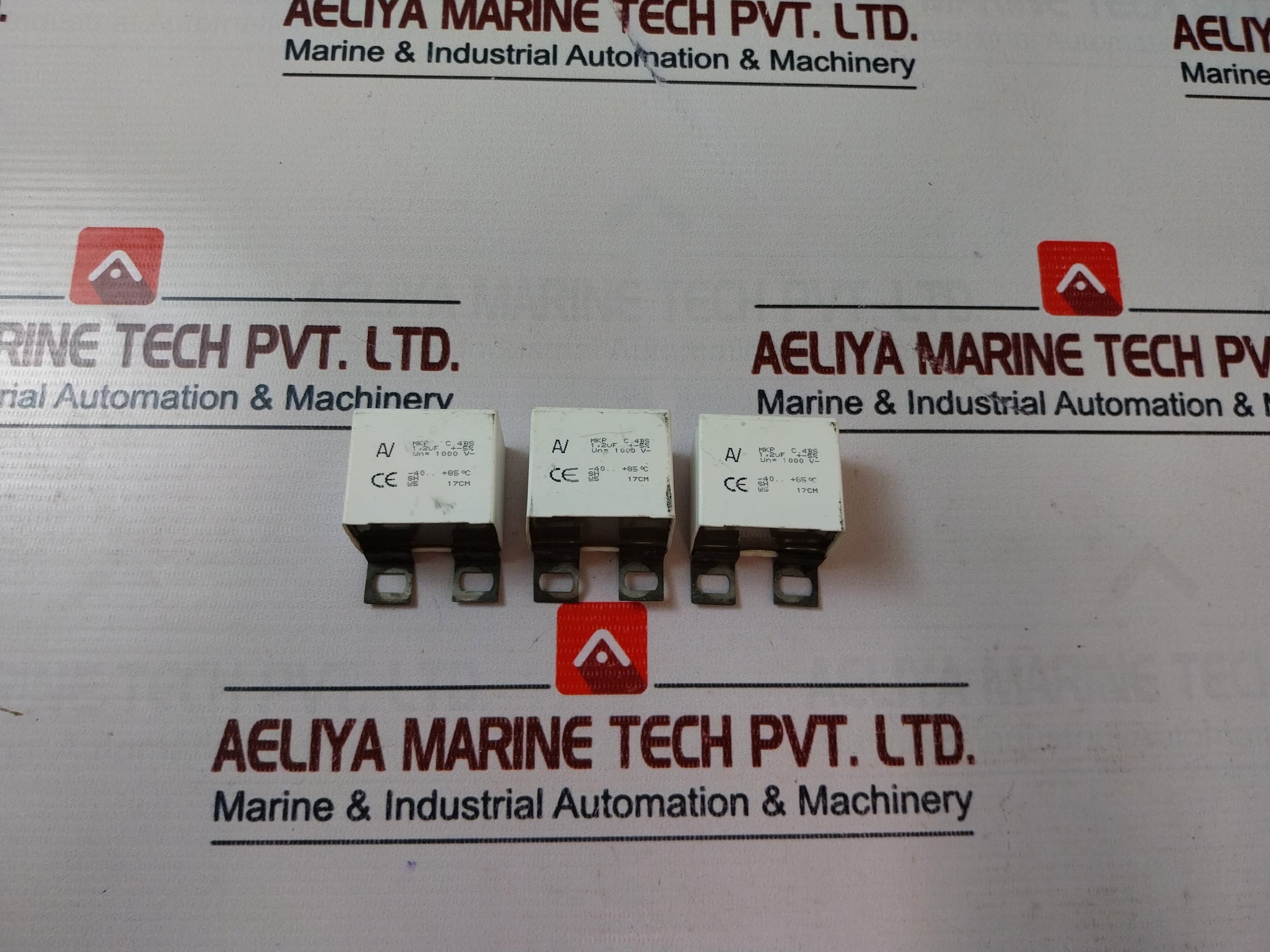 Lot of 6x arcotronics mkp c.4 bs capacitors w5 17cm