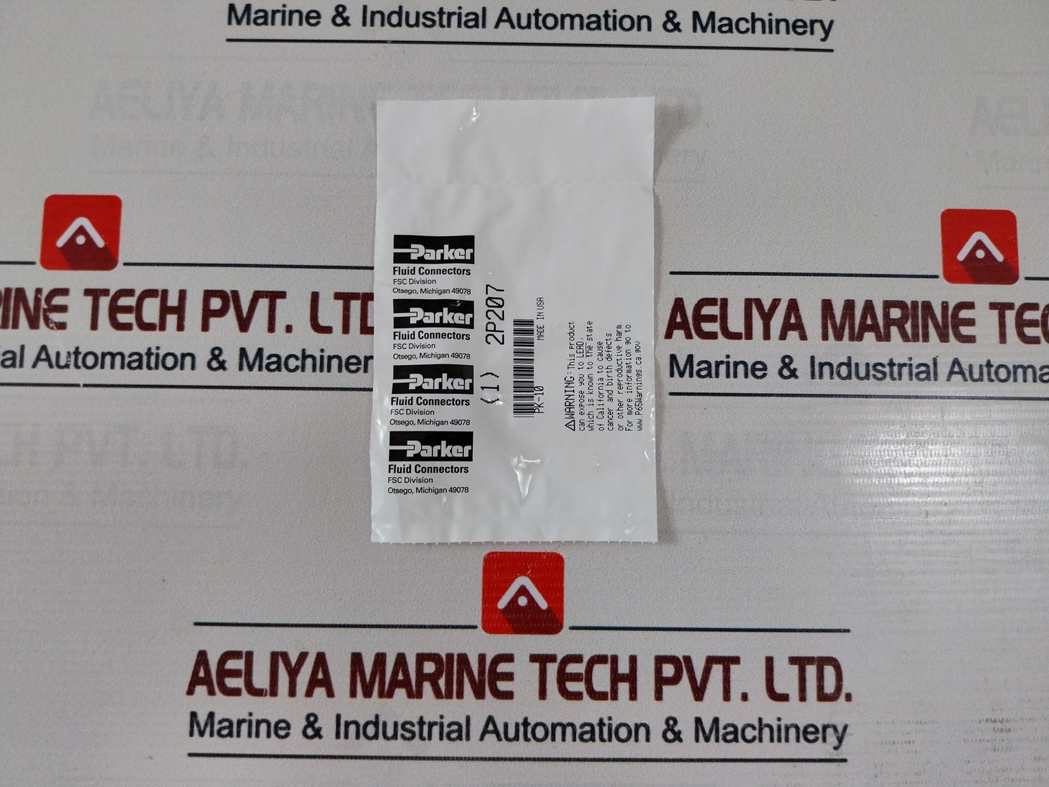 Lot of 20X Parker 2P207 Tubing Brass Fitting 1/4