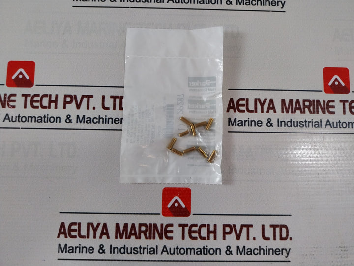 Lot of 20X Parker 2P207 Tubing Brass Fitting 1/4