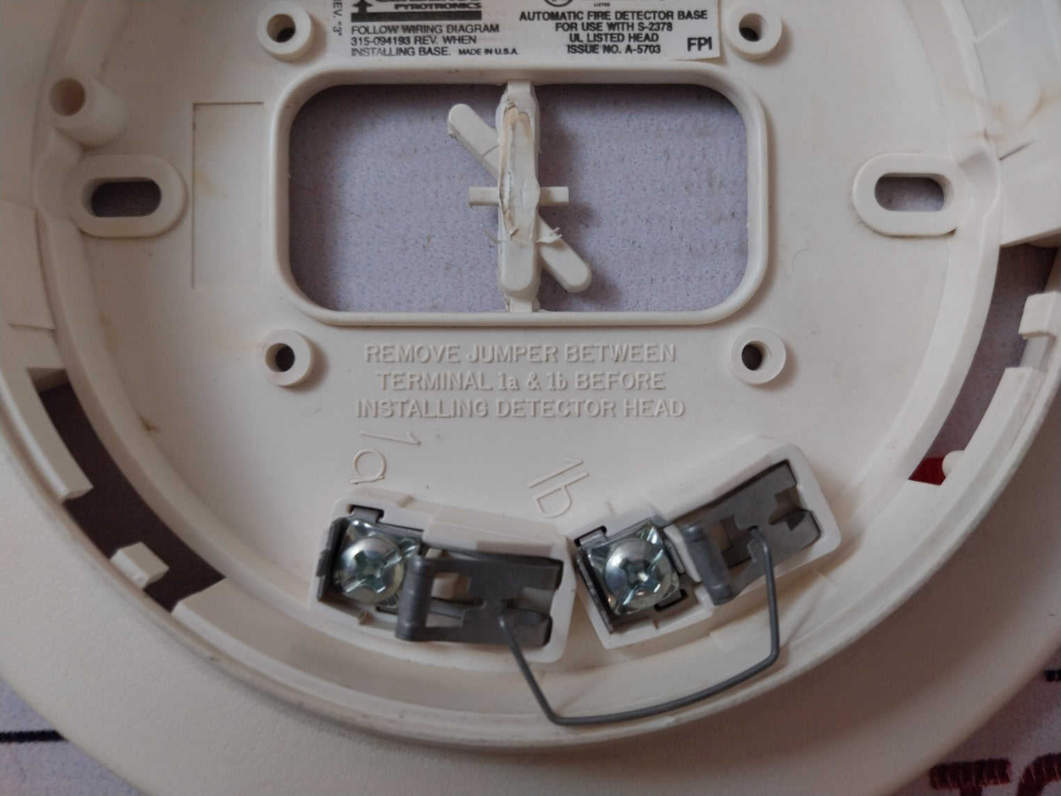 Lot Of 2X Cerberus DB-11 Detector Mounting Base 595-193755/500-094151