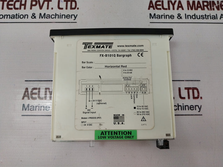 Texmate Fx-b101q Bargraph Upper Annular Pressure I-process (Ip07) +24V