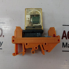 Lot of 4X IDEC RH1B-U Relay With Socket DC24V 10A 240VAC 7A 240VAC