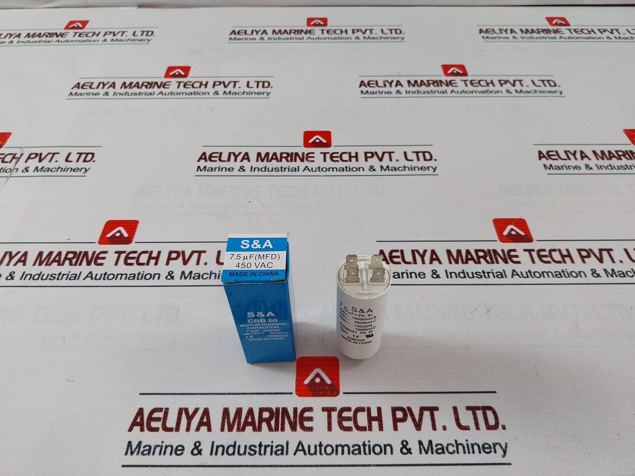 Lot of 33X S&a Cbb60 Motor Running Capacitor 450VAC 1000H/CL.D EN60252