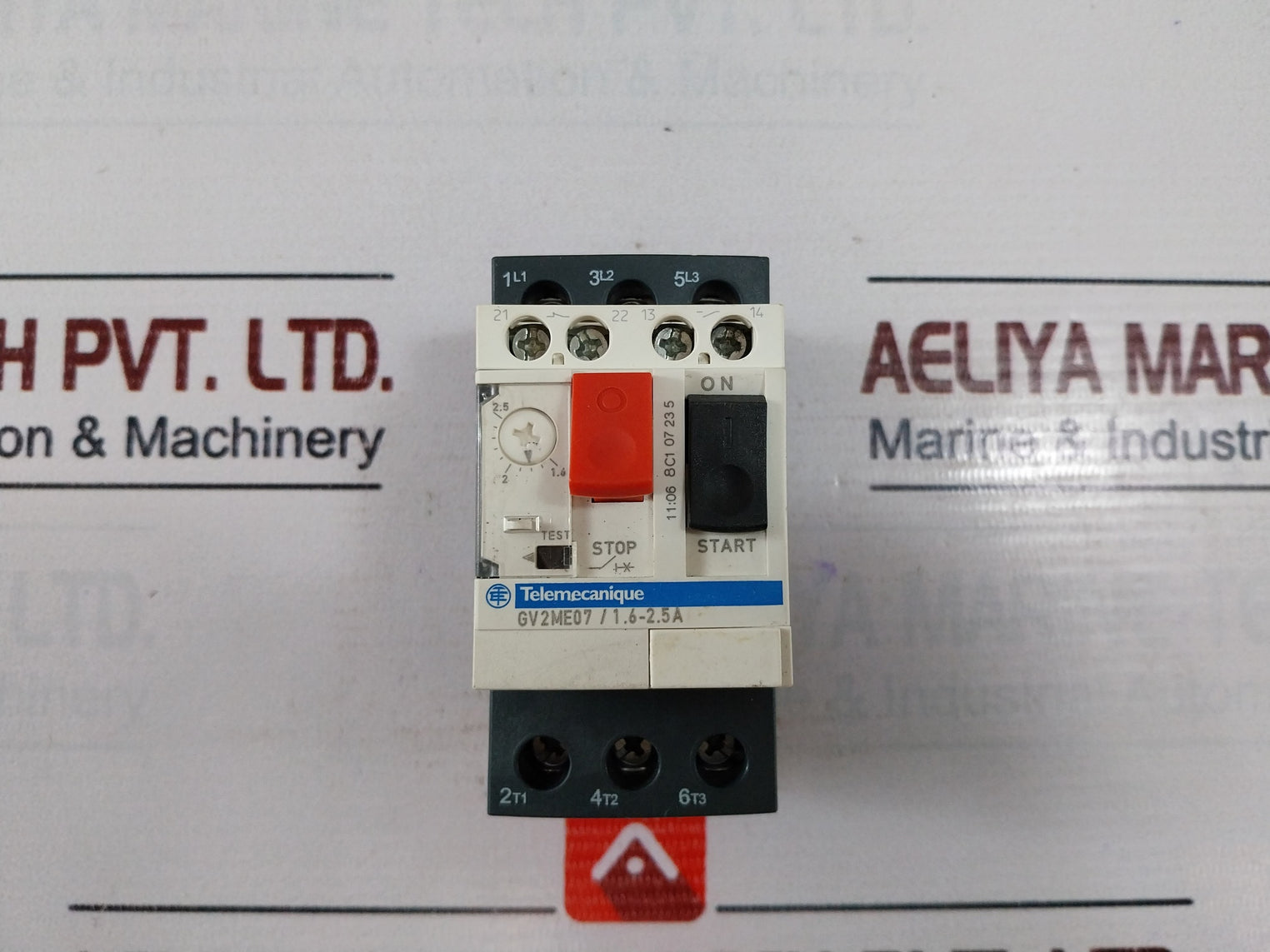 Schneider Electric Telemecanique Gv2Me07 Motor Breaker 1.6-2.5A