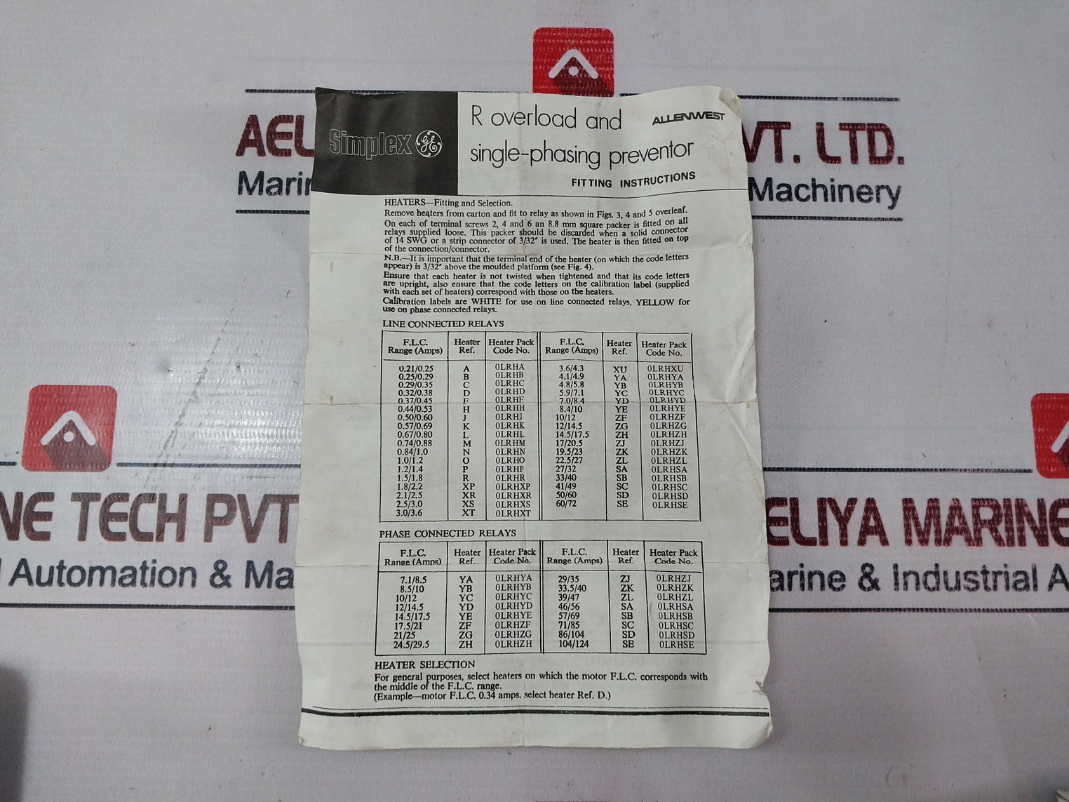 Lot Of 3X Allen West-eac Olrhyd Heaters For Type R Olspr Overload Unit