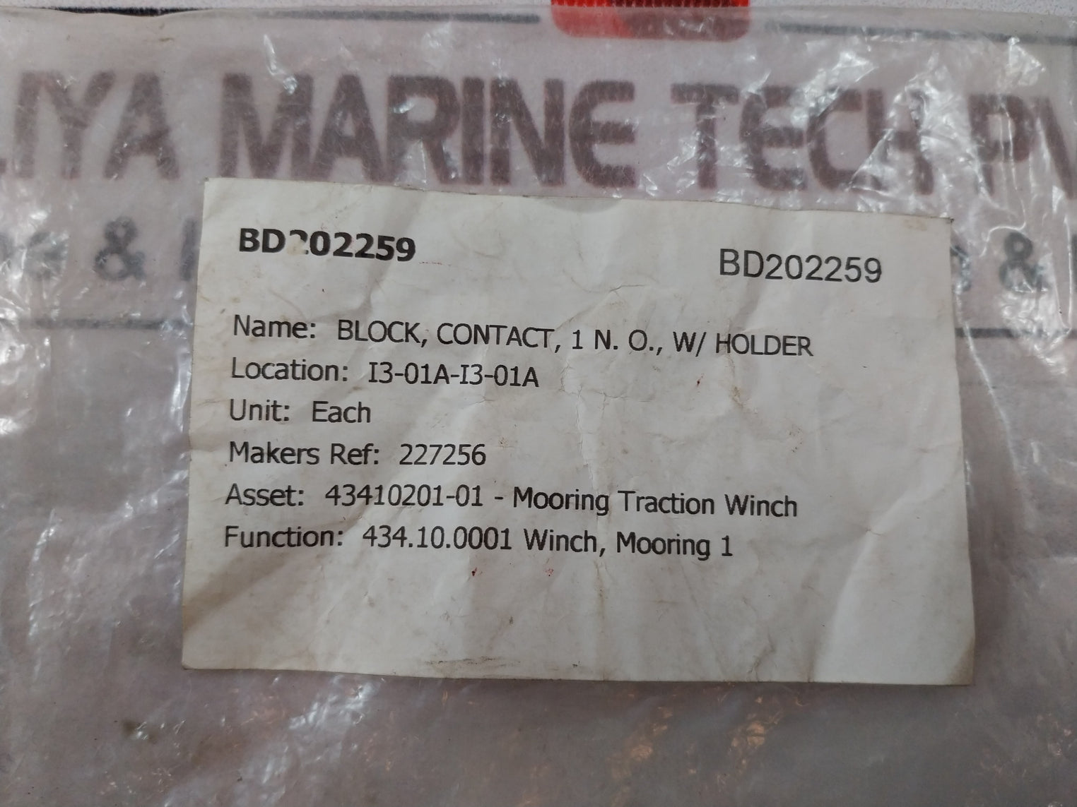 Lot Of 2X Abb Mcb-10 Contact Block 690V 10A Bd202259