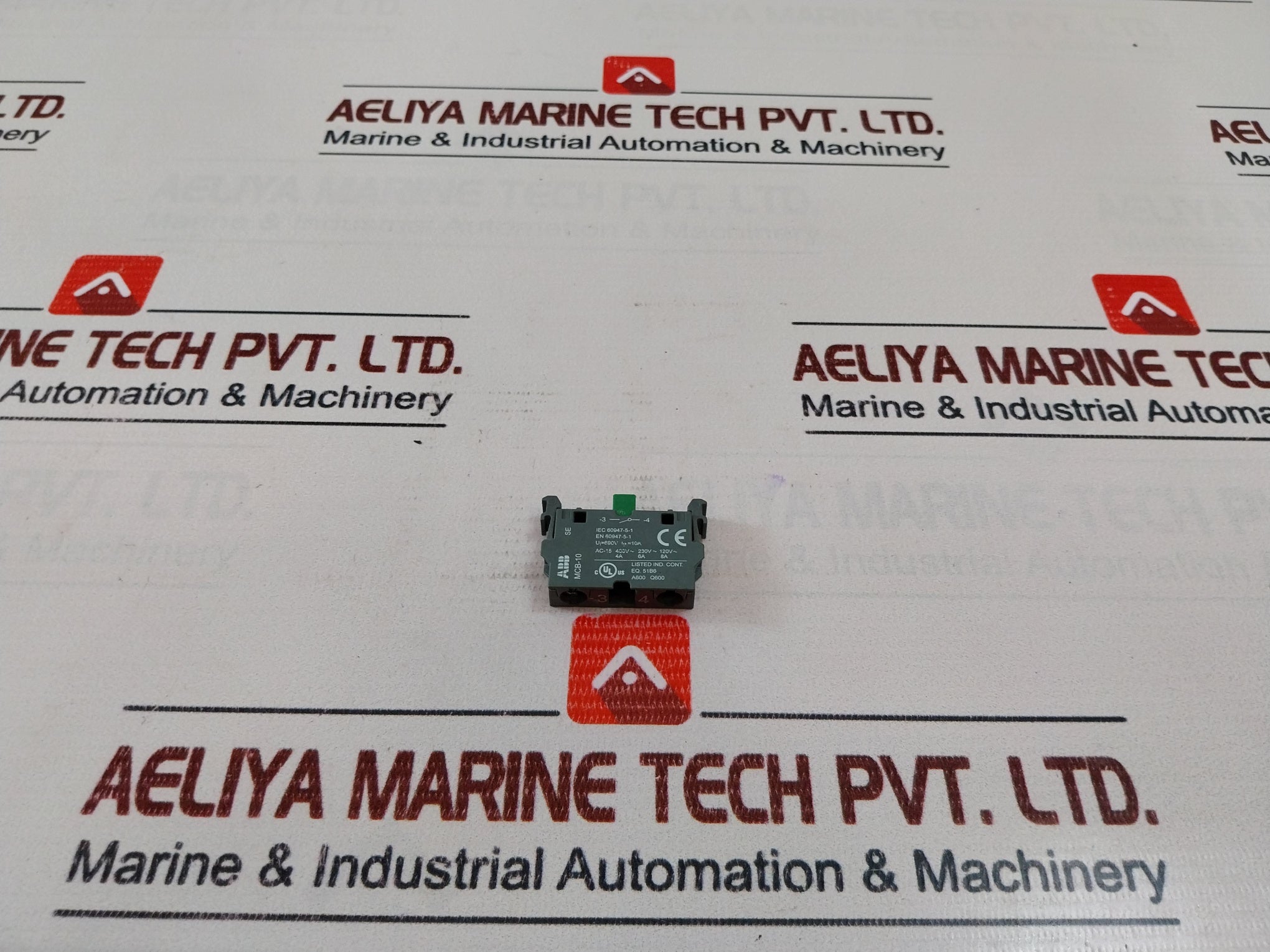 Lot of 2X ABB MCB-10 Contact Block 690V 10A BD202259