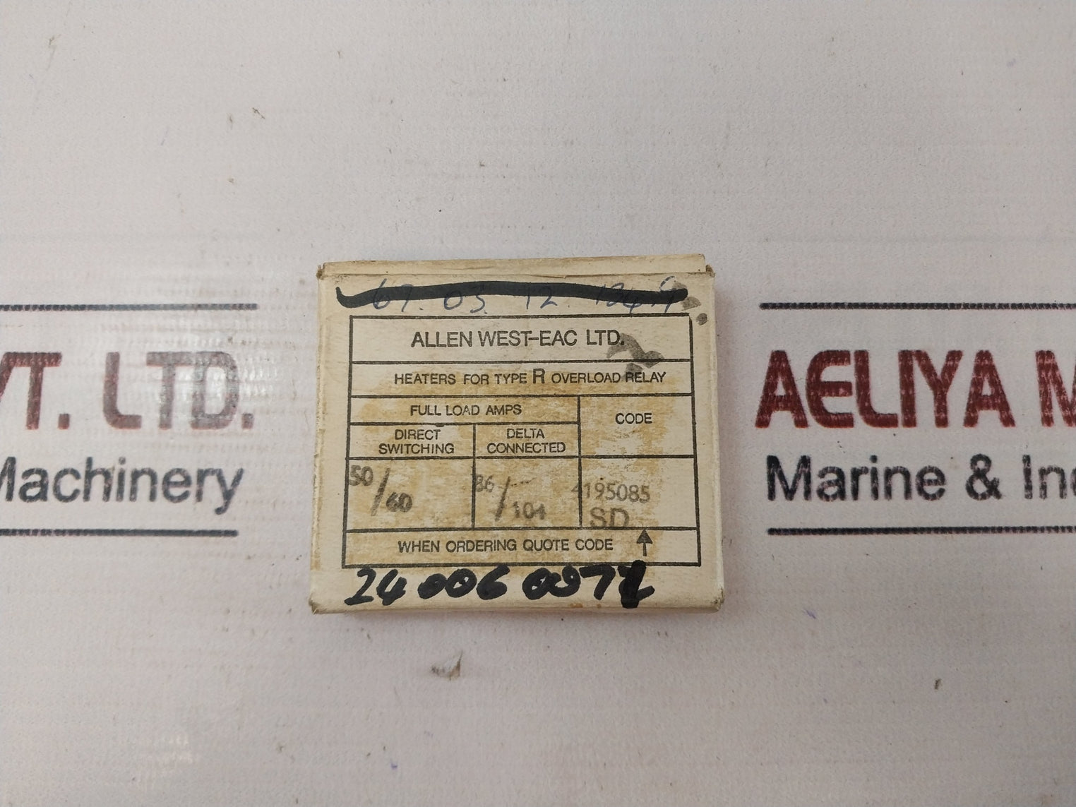 Lot Of 3X Allen West-eac 4195085 Olrhsd Overload Relay Heater Pack