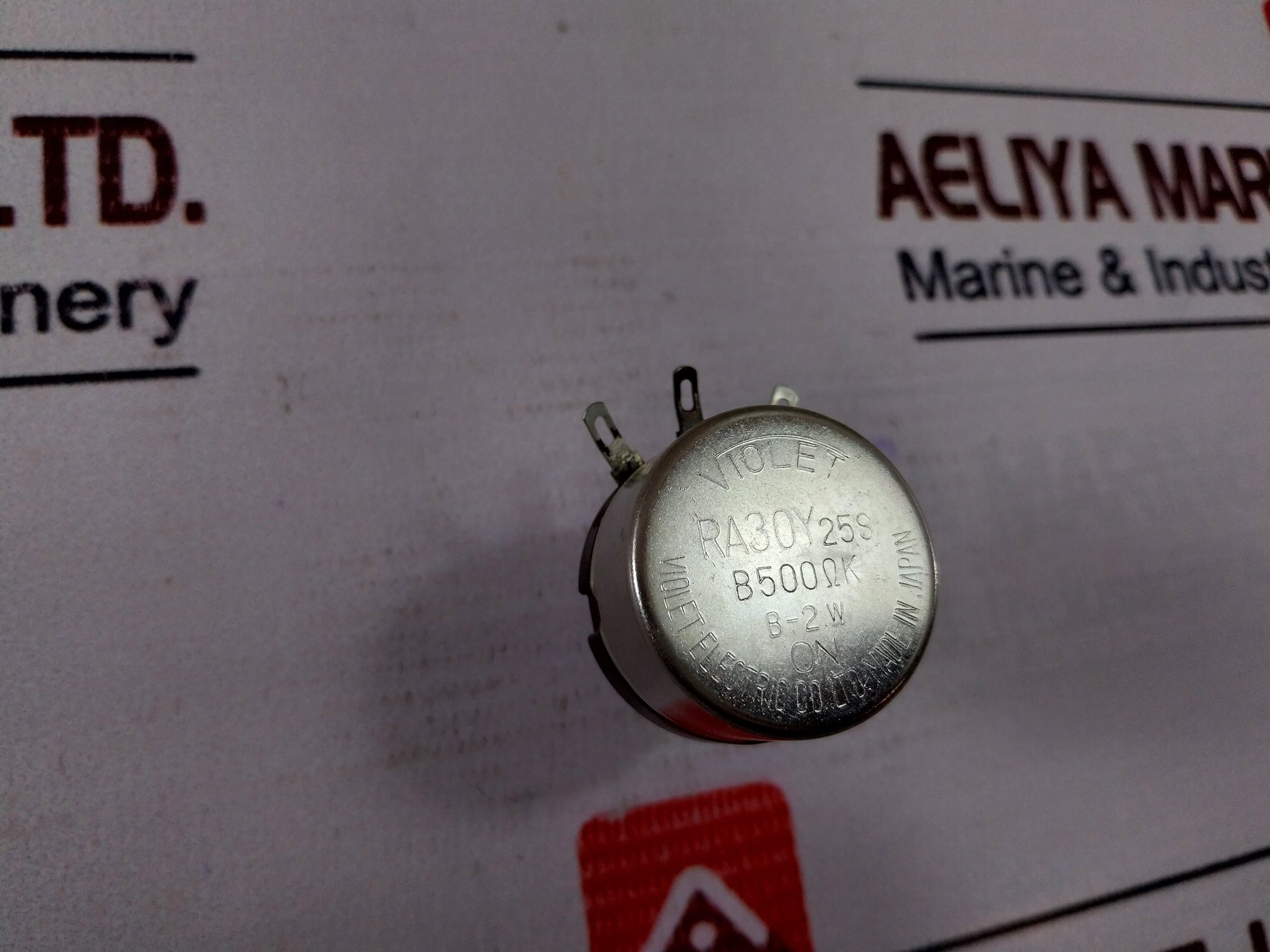 Violet Ra30Y25S Wire Wound Potentiometer 500 Ohm 554.10.21.006 2W