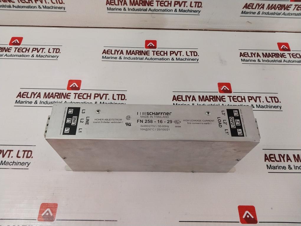 Schaffner Fn258-16-29 Power Line Filter 16a