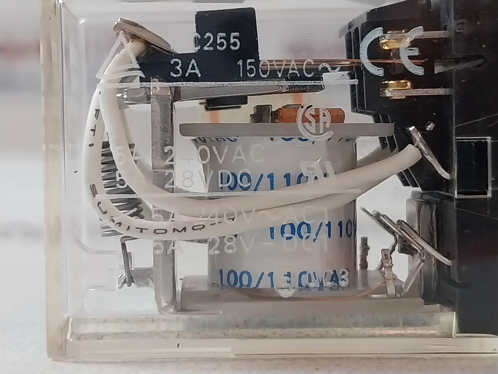 Lot Of 3X Omron My4Z Control Relay 100/110Vac