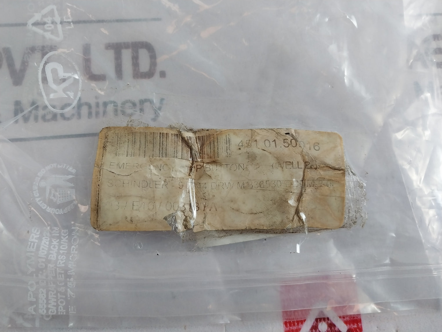 Baco 451.01.50.016 Emergency Stop Button 10A 500V