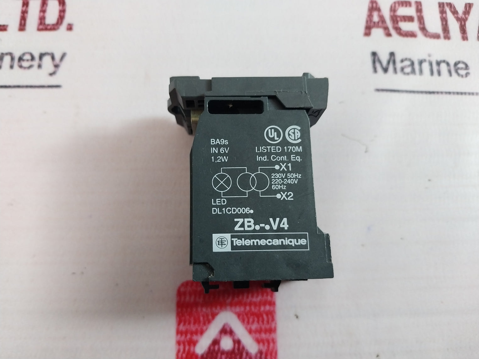 Telemecanique Zb.-.V4 Led Light Red