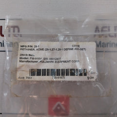 Fullmark Equipment Fm-916V Retainer Acme 28-1