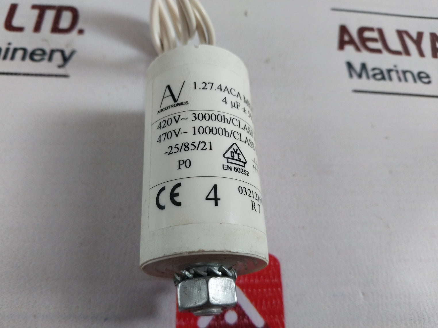 Arcotronics 1.27.4Aca Mkp White Single Phase Capacitor