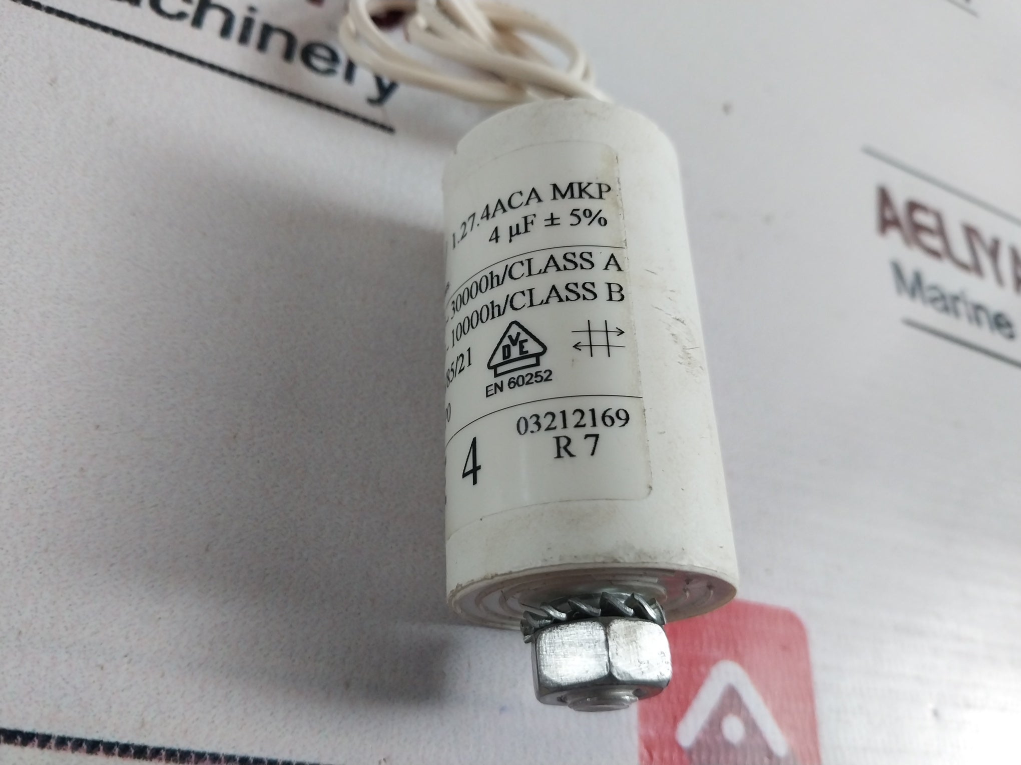 Arcotronics 1.27.4Aca Mkp White Single Phase Capacitor