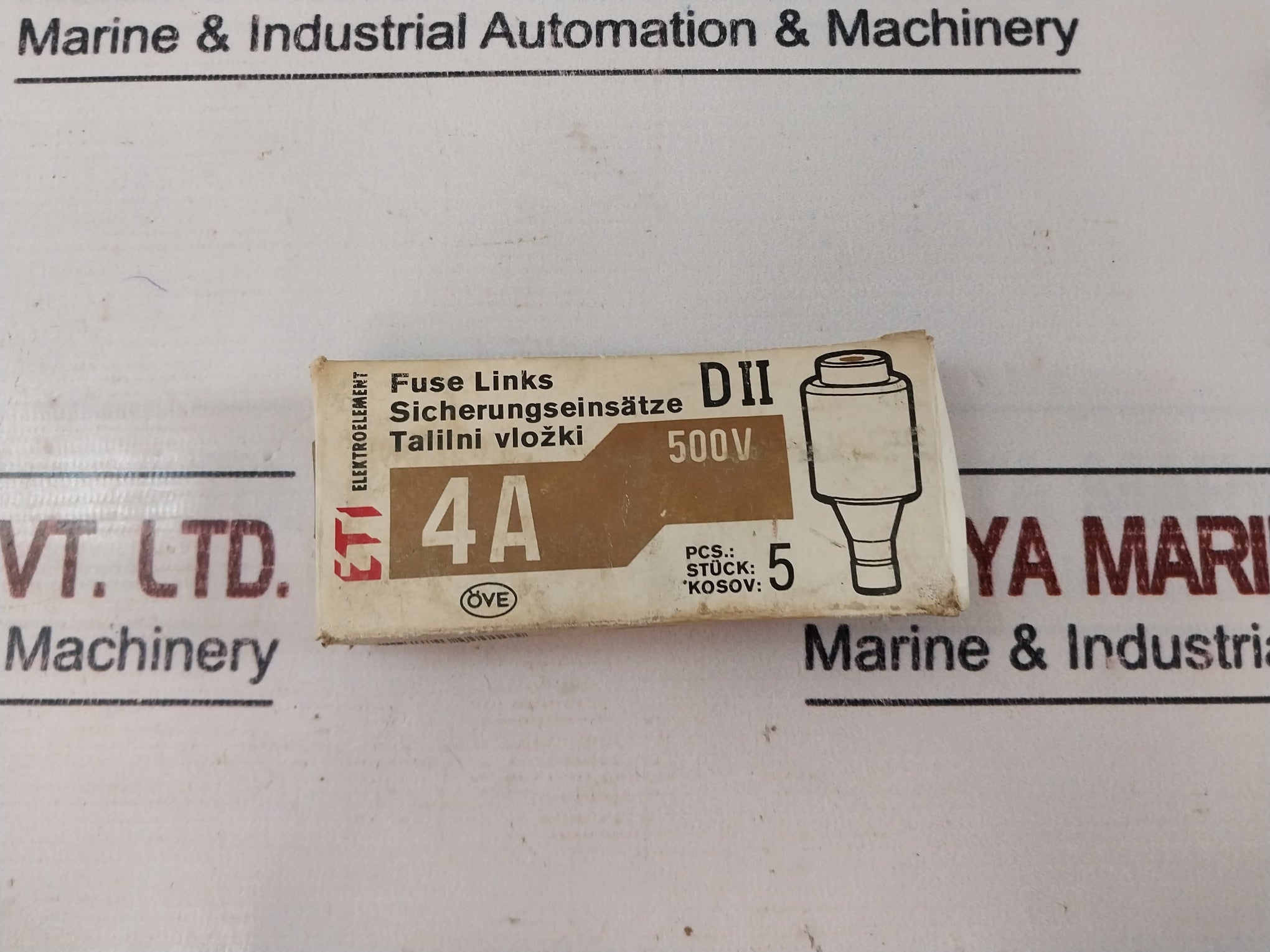 Lot Of 9X ETI 4A DII Fuse Links 500V