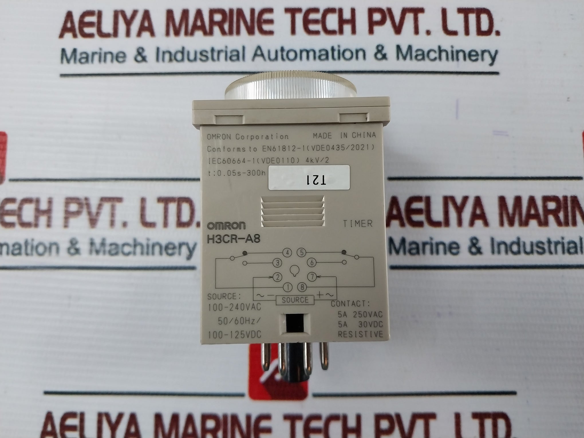 Omron H3cr-a8 Timer Module 100-240vac Un 250V