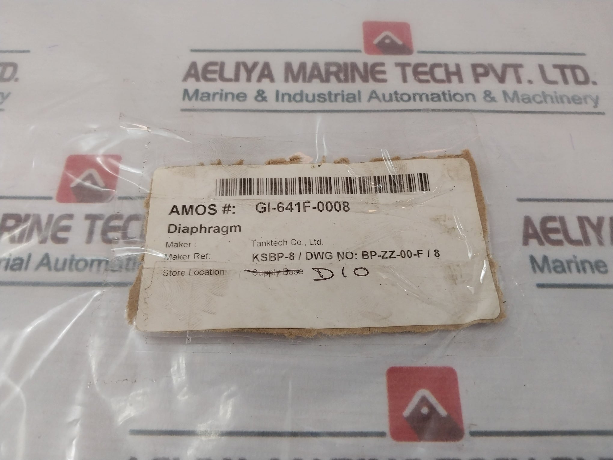 Lot of 4X Tanktech Ksbp-8 Diaphragm GI-641F-0008
