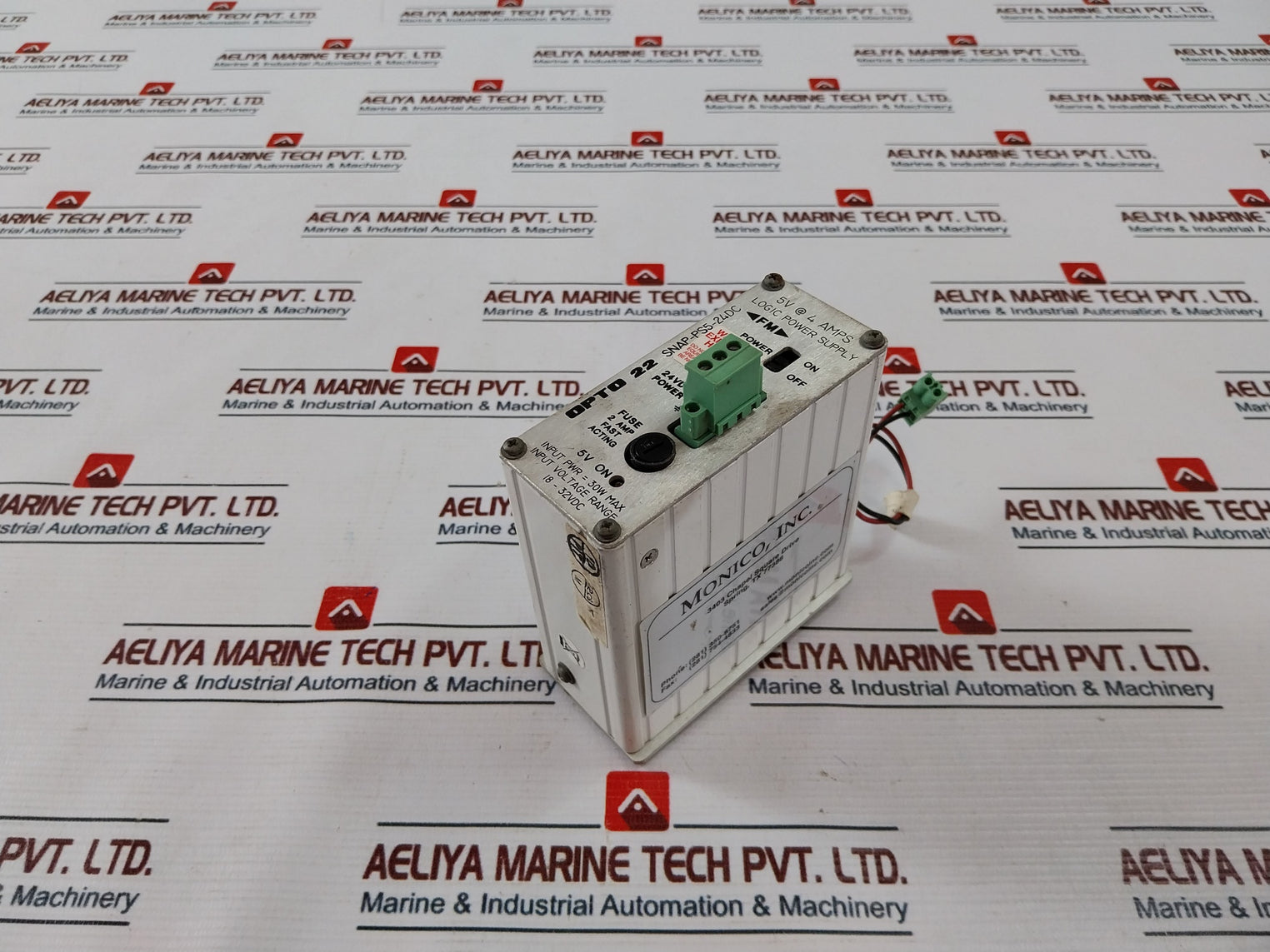 Opto 22 Snap-ps5-24Dc Logic Power Supply 18-32 Vdc 30W 5Vdc