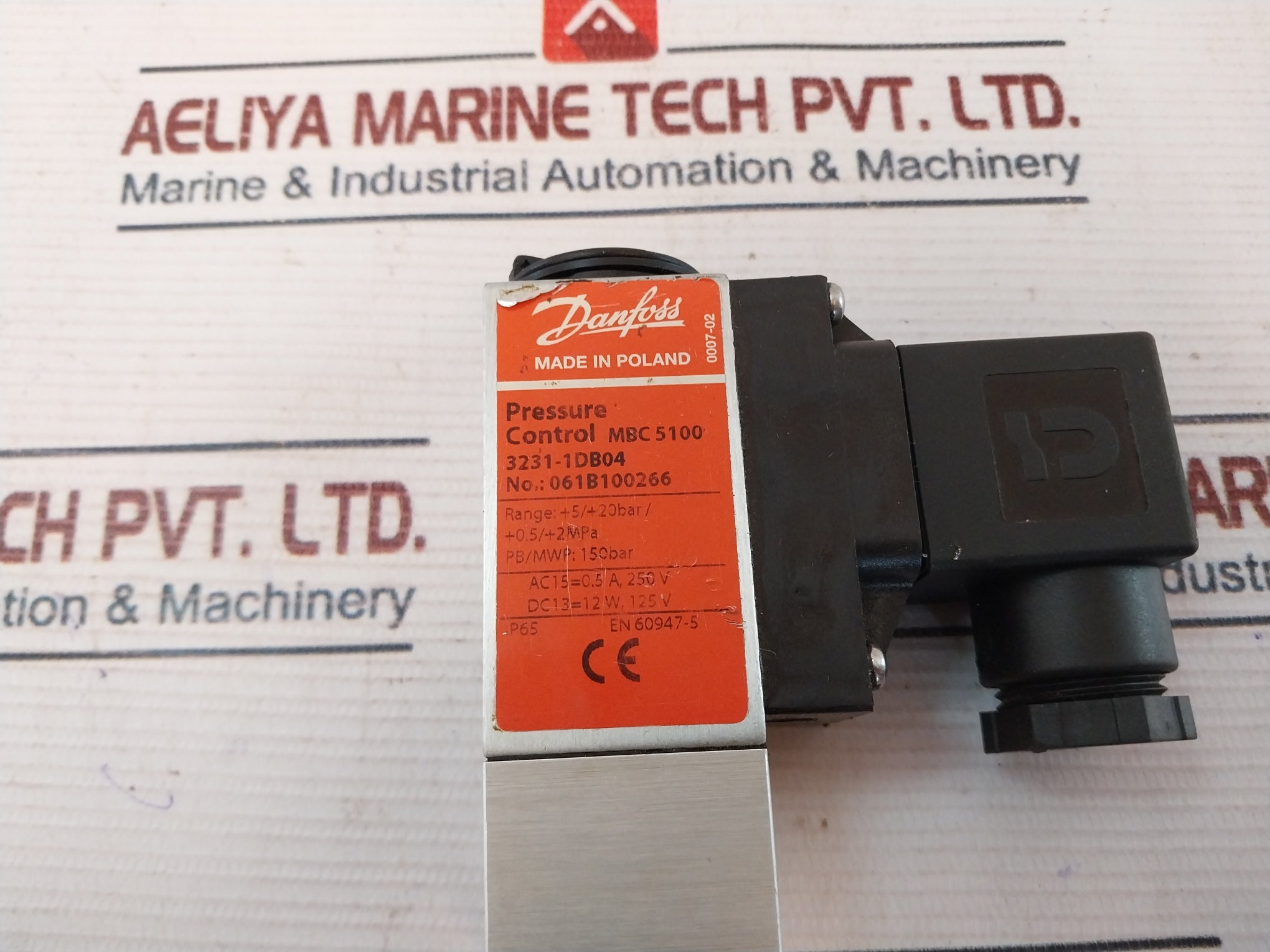 Danfoss Mbc 5100 Pressure Control Switch 3231-1Db04 061B100266 150 Bar