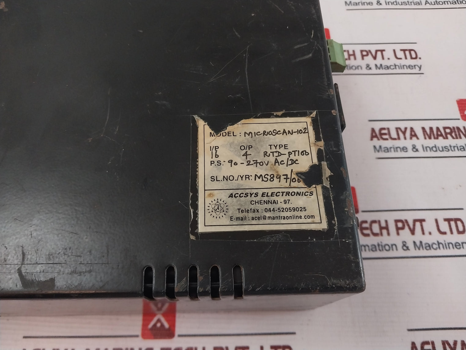 Accsys Microscan-102 Temperature Scanner Rtd-pt100