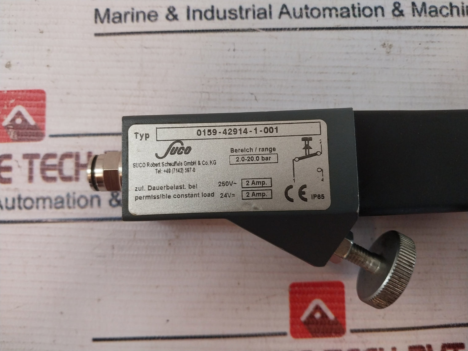 Suco 0159-42914-1-001 Pressure Switch 2.0-20.0 Bar