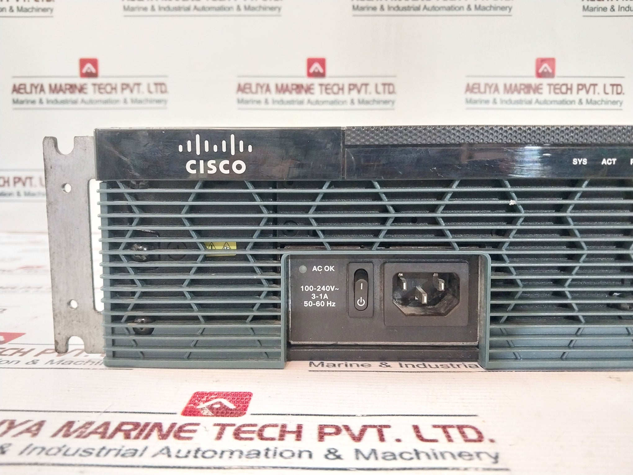 Cisco 2911 Integrated Services Router Pwr-2911-ac 100-240V 3-1A 50/60Hz