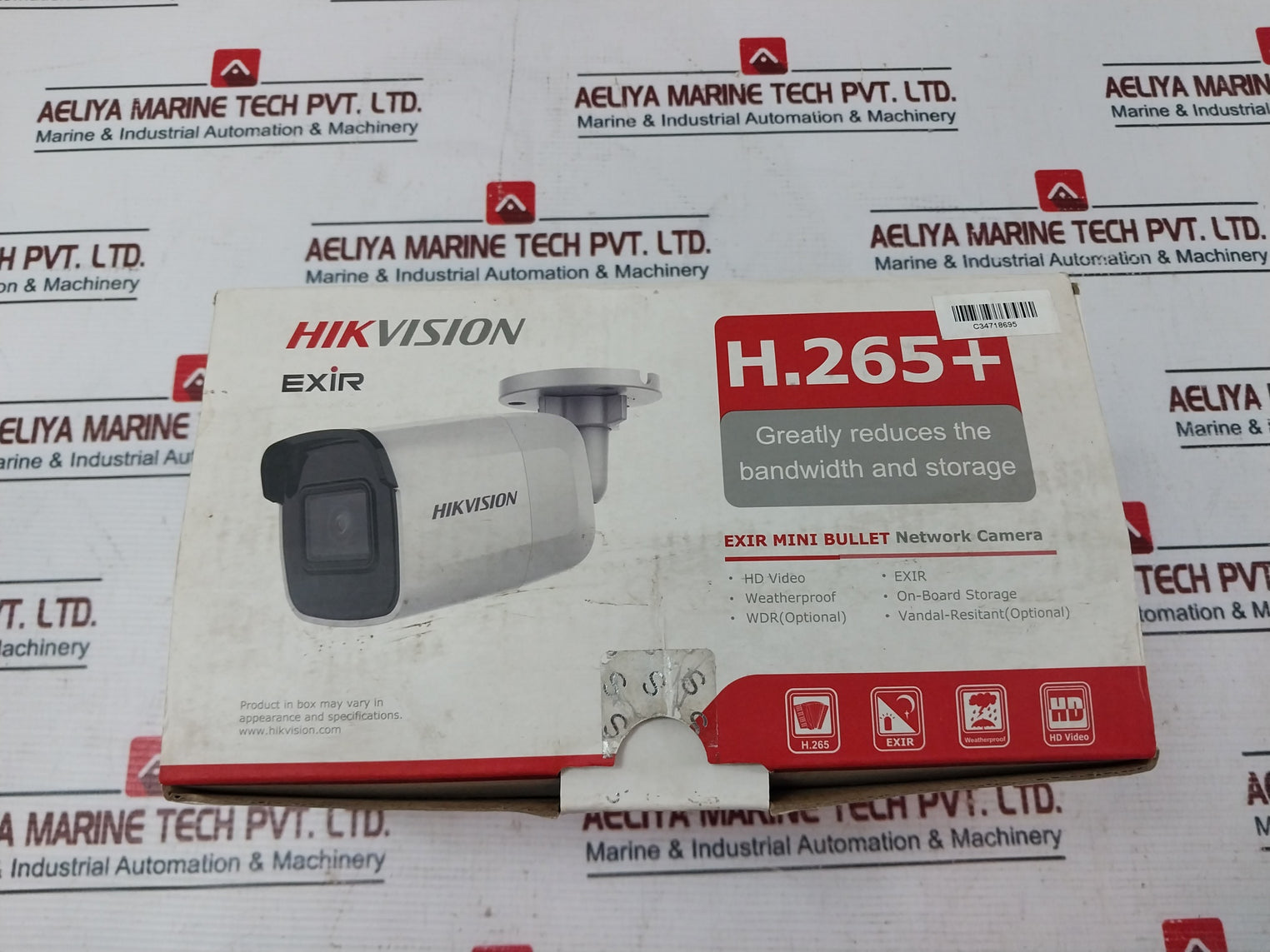 Hikvision Ds-2Cd202Wf-i Exir Mini Bullet Network Camera H.265+ 4Mm 2Mp