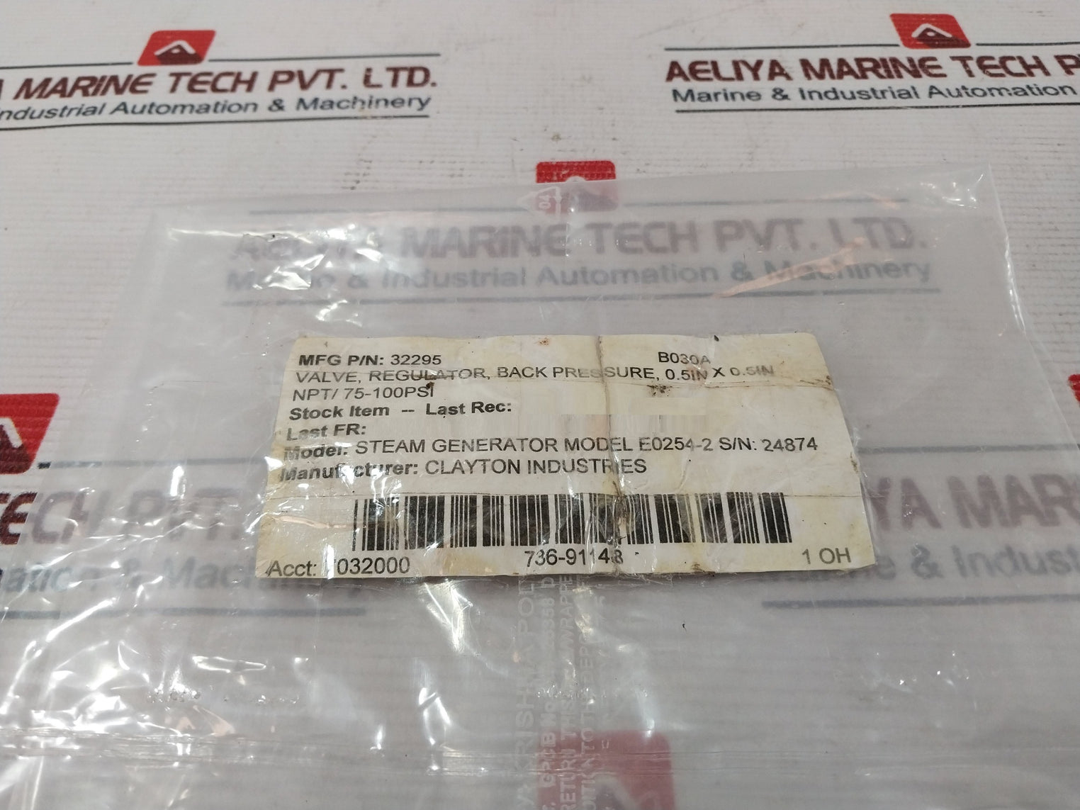 Cash Valve Frm2 Regulator Back Pressure Valve 0.5In X 0.5In