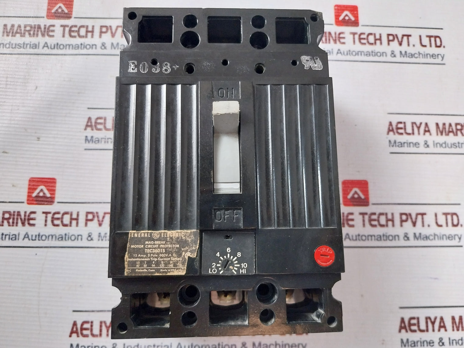 General Electric Tec36015 Motor Circuit Protector 15A 3-pole 600V Ac