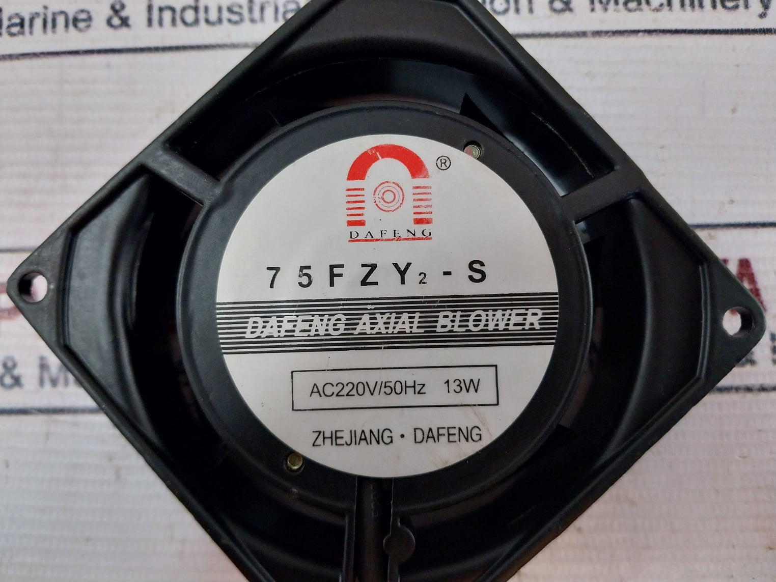 Zhejiang Dafeng 75Fzy2-s Axial Blower Fan Ac220V/50Hz 13W
