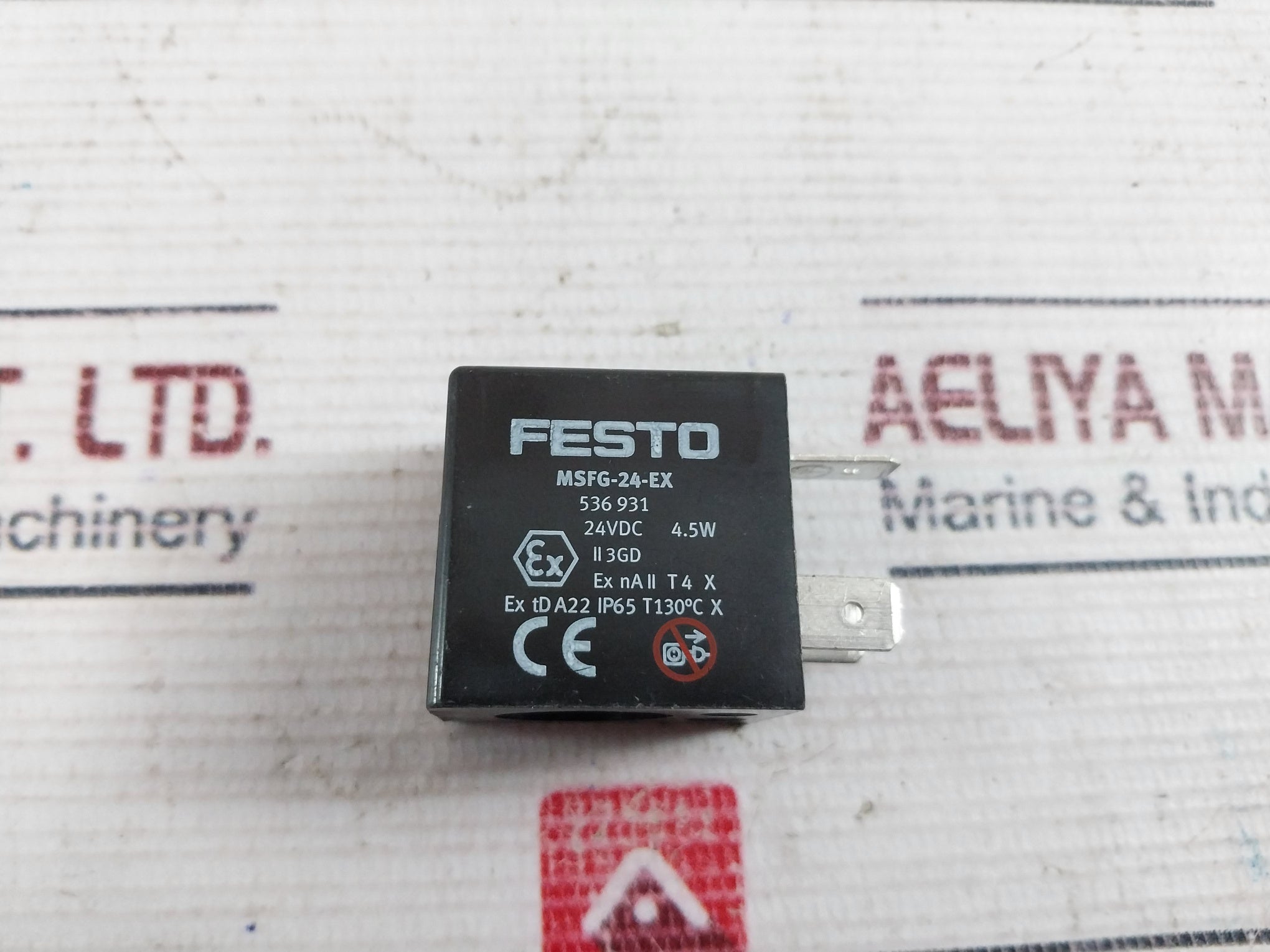 Festo Msfg-24-ex Solenoid Coil 24Vdc 4.5W