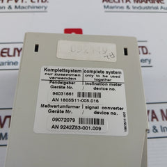 Fsg We-v-38/K16 Signal Converter Transducer 4…20Ma 230Vac 50Hz