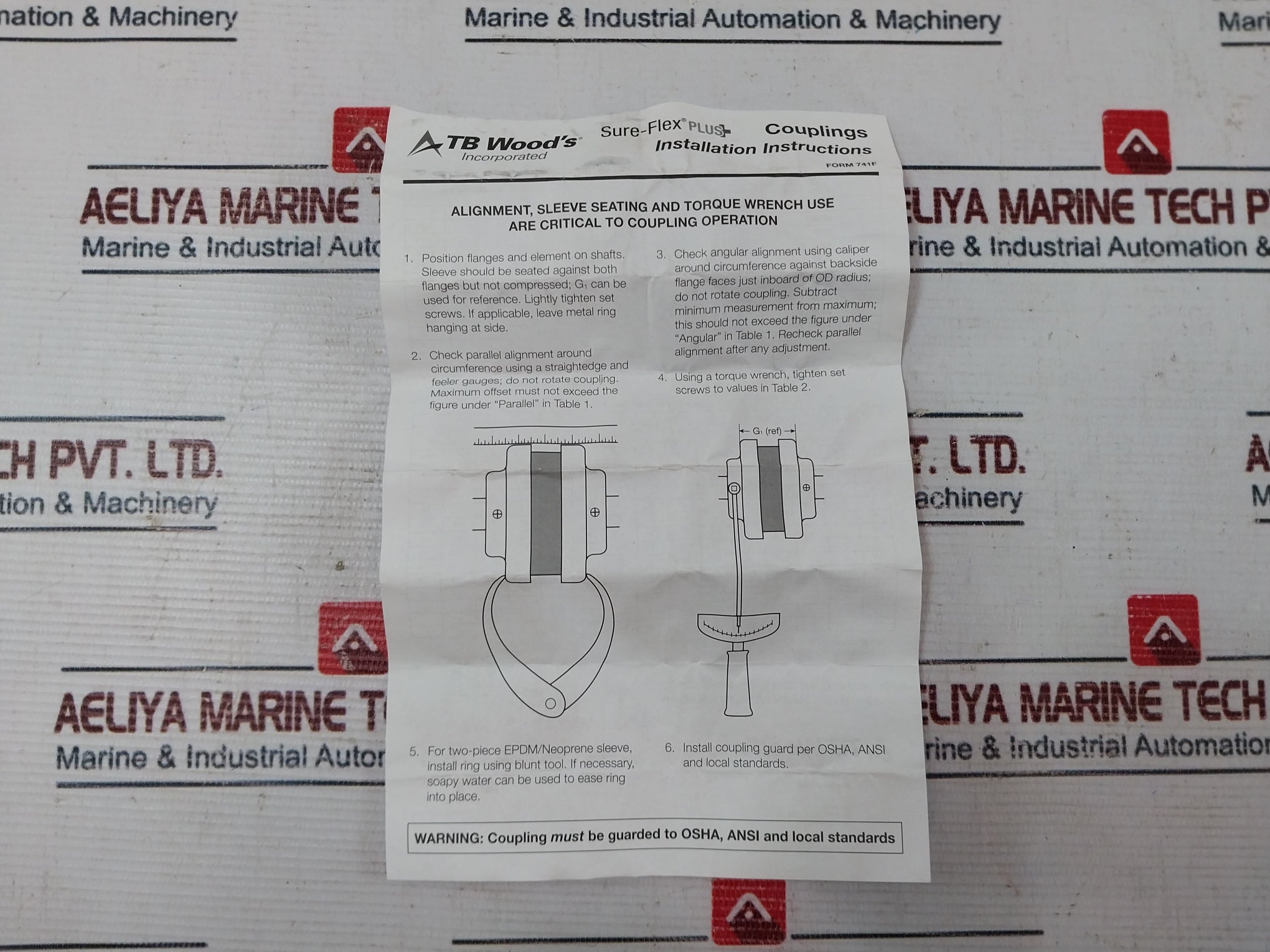 Lot of 2X Tb Wood’s 3je Epdm Sure-flex Plus Coupling Sleeve