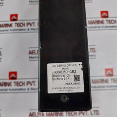 Oriental Motor Kxpd60-cbz Ac Servo Driver 2.1A 200Vac 50/60Hz