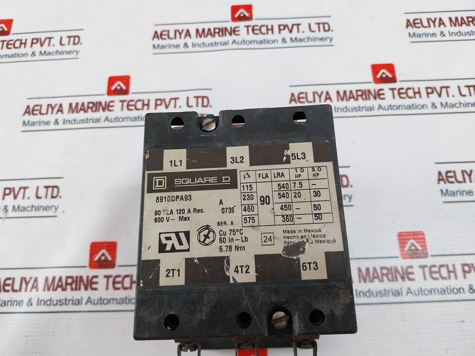 Square D 8910dpa93 Definite Purpose Contactor Ser.a 110/120v 50/60hz